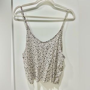 Brandy Melville Floral Crop Tanktop